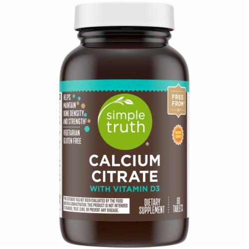 Simple Truth® Calcium Citrate with Vitamin D3 Tablets Perspective: front