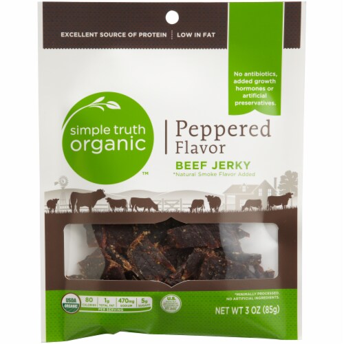 Simple Truth Organic™ Peppered Beef Jerky Perspective: front
