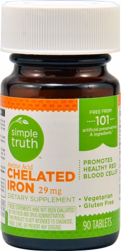 Simple Truth™ Chelated Iron Tablets 29 mg Perspective: front