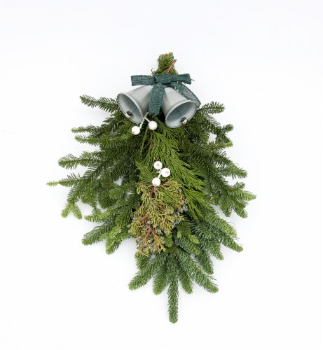 BLOOM HAUS™ Holiday Door Swag Perspective: front