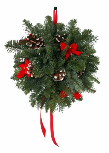 BLOOM HAUS™ Outdoor Holiday Kissing Ball Perspective: front