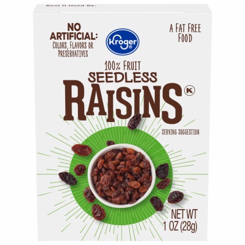 Kroger® Raisin Carton Perspective: front