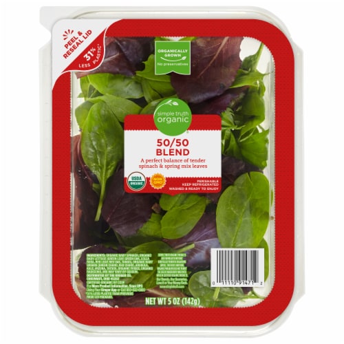 Simple Truth Organic® 50/50 Blend Salad Perspective: front