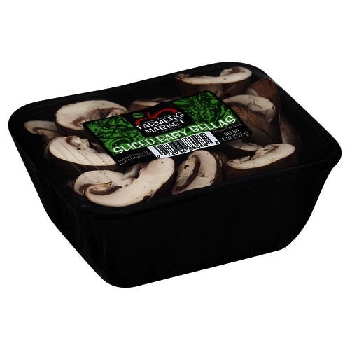 Baby Bella Sliced Mushrooms Perspective: front