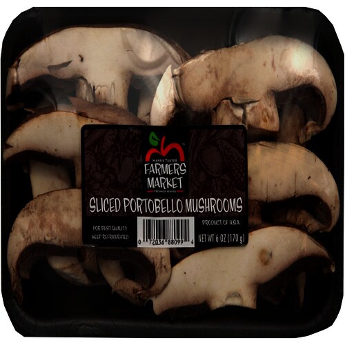 Portobello Sliced Mushrooms Perspective: front