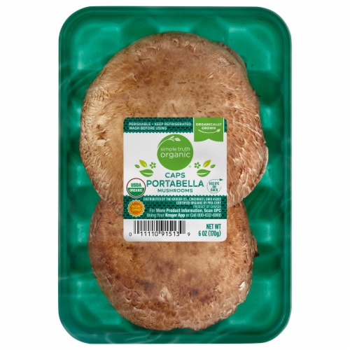 Simple Truth Organic® Portabella Mushroom Caps Perspective: front