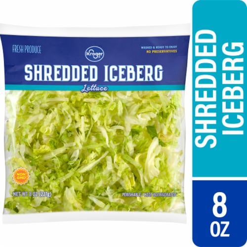Kroger® Iceberg Shredded Lettuce Bagged Salad Perspective: front