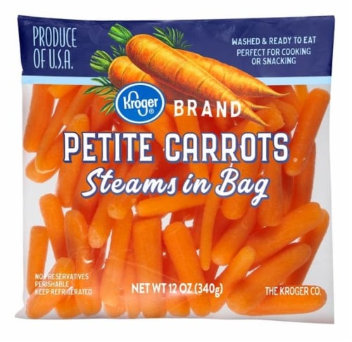 Kroger Petite Carrots Bag Perspective: front