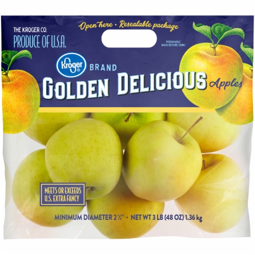 Kroger® Golden Delicious Apples Pouch Perspective: front