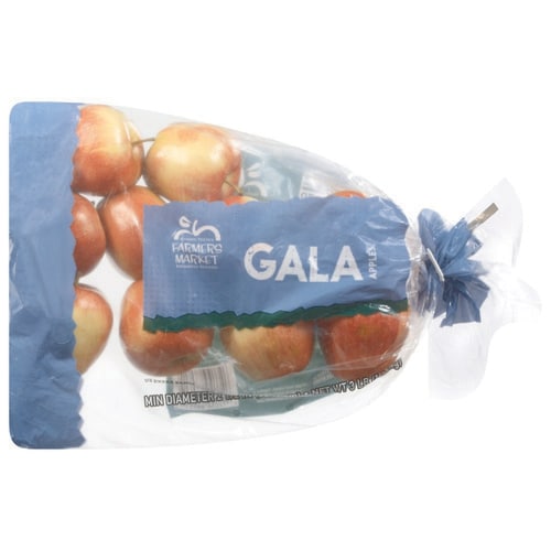 Gala Apples Fresh Produce Fruit, 3 LB Bag