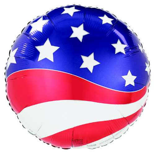 Patriotic Balloon Perspective: front