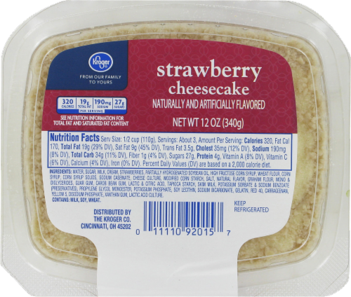 Kroger Strawberry Cheesecake Perspective: front