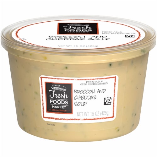 Fresh Foods Market Broccoli and Cheddar Soup Perspective: front