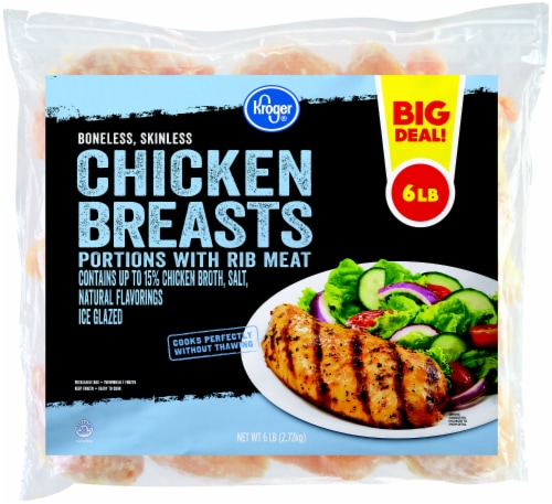 Kroger® Boneless Skinless Chicken Breast Portions with Rib Meat Perspective: front