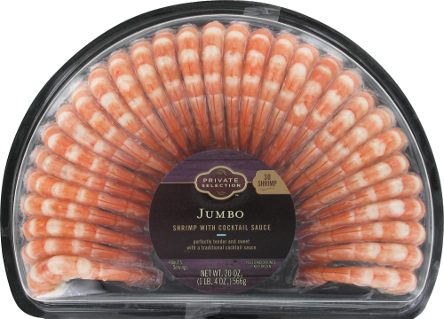 Private Selection™ Jumbo Tiger Shrimp with Sauce Perspective: front