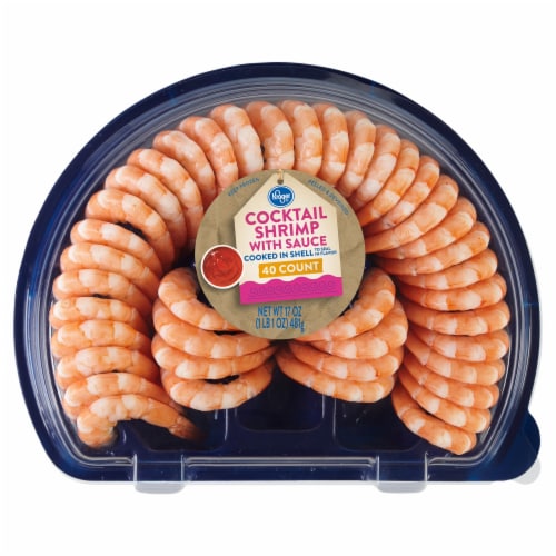 Kroger® 40 CT Shrimp Tray w/ Cocktail Sauce, 40 ct / 17 oz - Kroger