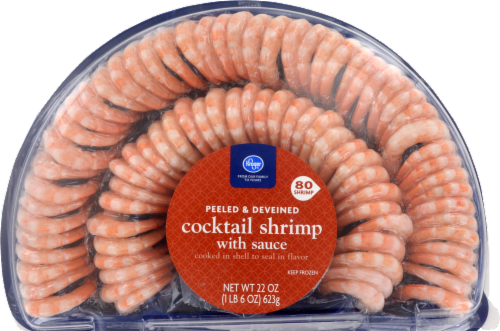 Kroger® 60 CT Shrimp Tray w/ Cocktail Sauce, 60 ct / 25.2 oz - Kroger