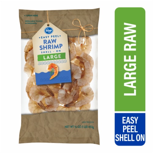 Kroger® Large Raw Shrimp Shell-On Perspective: front