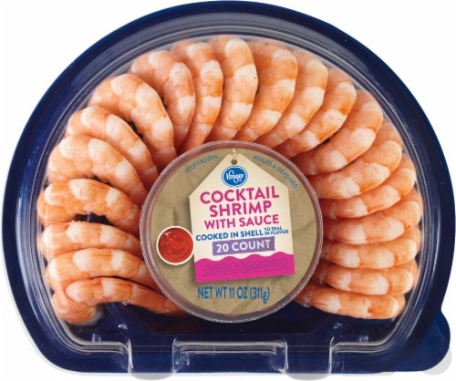 Kroger® 60 CT Shrimp Tray w/ Cocktail Sauce, 60 ct / 25.2 oz - Kroger