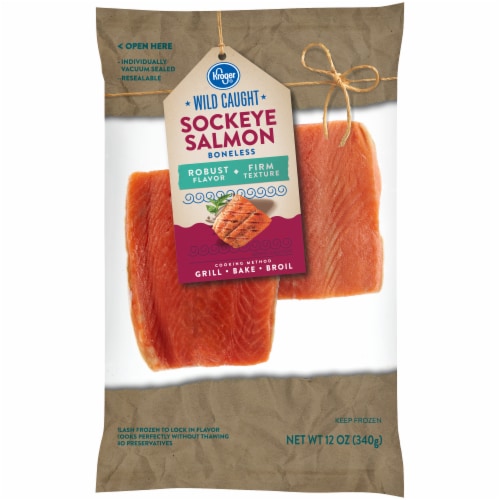 Kroger® Wild Caught Boneless Frozen Sockeye Salmon, 12 oz - Gerbes Super  Markets