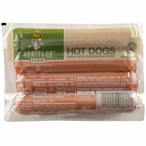 Heritage Farm Hot Dogs 12 oz Kroger