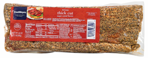 Fred Meyer® Thick Cut Peppered Bacon Perspective: front