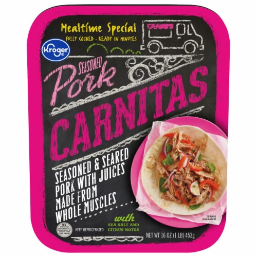 Kroger® Seasoned Pork Carnitas Perspective: front