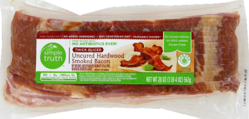 Simple Truth™ Thick Sliced Uncured Hardwood Smoked Bacon Perspective: front