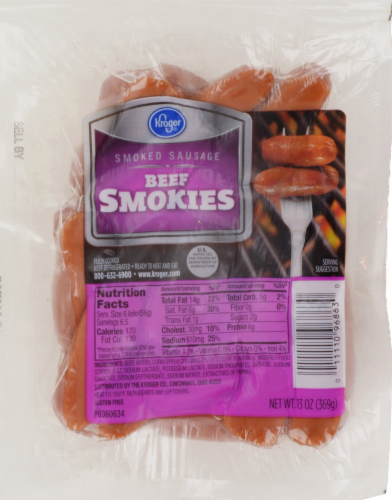Kroger® Cocktail Beef Smokies Perspective: front