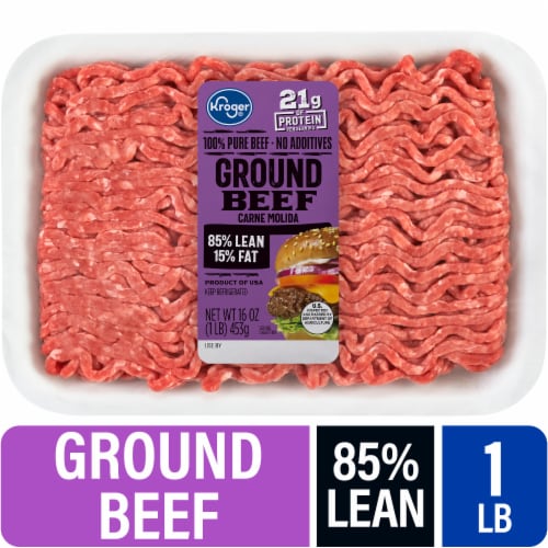 Kroger® 85/15 Lean Ground Beef, 1 lb - Kroger