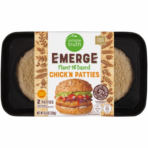 Simple Truth™ Emerge Plant-Based Chick'n Patties Perspective: front