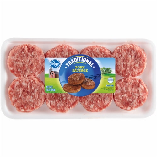 Kroger® Traditional Pork Sausage Patties Perspective: front
