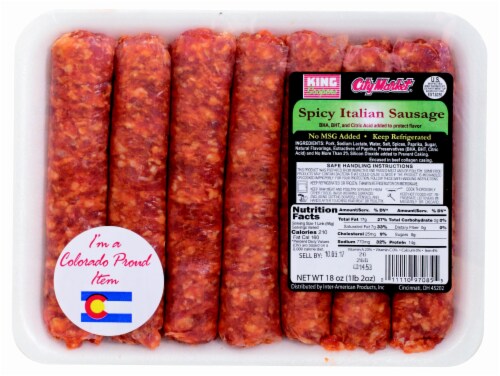 King Soopers City Market® Spicy Italian Sausage Perspective: front