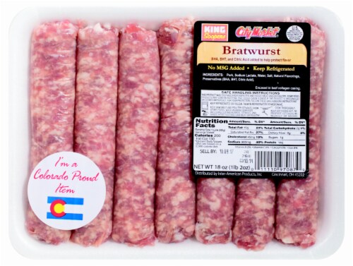 King Soopers City Market® Bratwurst Perspective: front