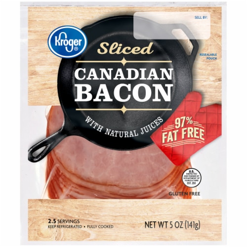 Kroger® Sliced Canadian Bacon Perspective: front