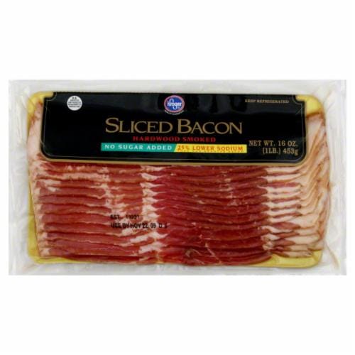 Kroger® Sliced Bacon with No Sugar Added Perspective: front