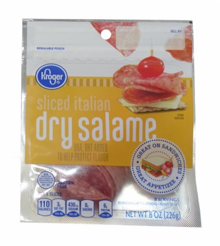 Kroger® Sliced Italian Dry Salame Perspective: front