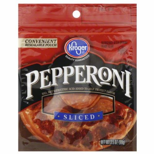 Kroger® Sliced Pepperoni Perspective: front
