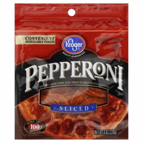 Kroger® Sliced Pepperoni Perspective: front