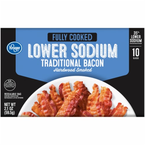 Kroger® Fully Cooked Hardwood Smoke Flavor Traditional Bacon, 2.1 oz -  Kroger