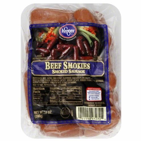 Kroger® Cocktail Beef Smokies Perspective: front