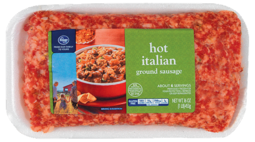 Kroger® Hot Italian Ground Sausage Perspective: front