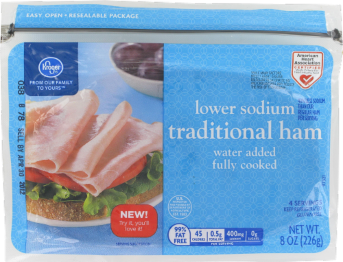 Kroger® Lower Sodium Traditional Ham Perspective: front