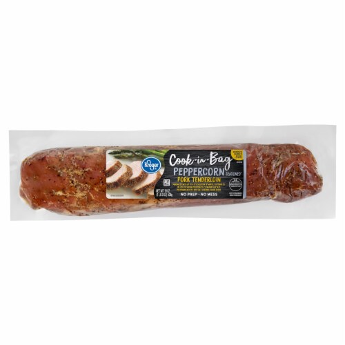 Kroger® Cook-in-Bag Peppercorn Seasoned Pork Tenderloin Perspective: front