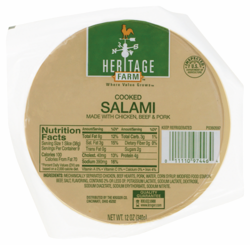 Heritage Farm™ Cooked Salami Perspective: front