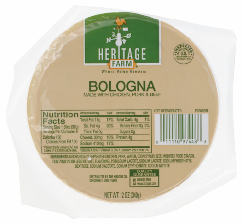 Heritage Farm® Sliced Bologna Perspective: front