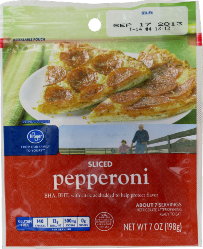 Kroger® Sliced Pepperoni Perspective: front