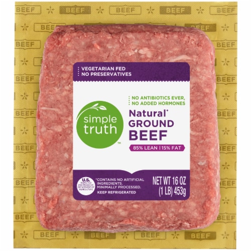 Simple Truth™ 85% Lean Natural Ground Beef Perspective: front