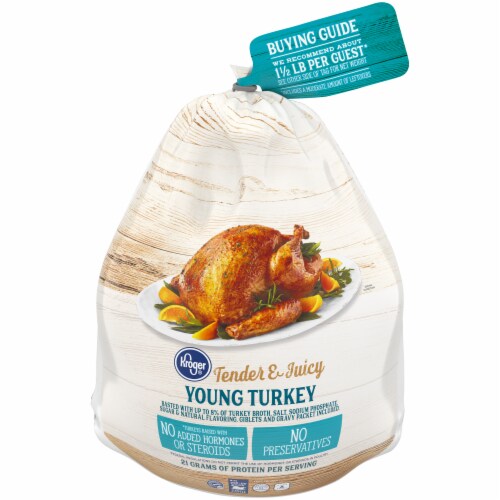 Kroger® Tender & Juicy Frozen Whole Young Turkey (14-16 lb) Perspective: front