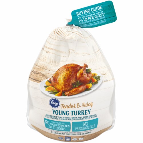 Kroger® Tender & Juicy Frozen Young Turkey (16-20 lb) Perspective: front